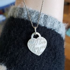 Tiffany & Co. I Love You Heart Necklace
